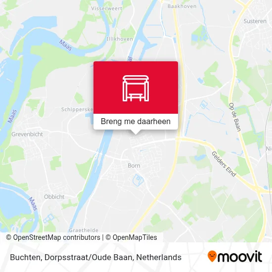 Buchten, Dorpsstraat/Oude Baan kaart