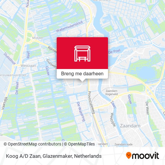 Koog A/D Zaan, Glazenmaker kaart