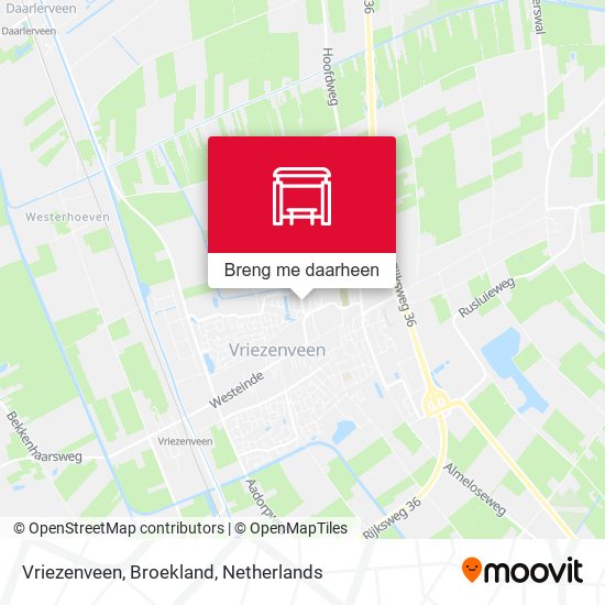 Vriezenveen, Broekland kaart
