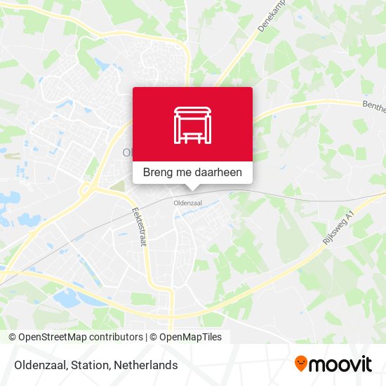 Oldenzaal, Station kaart