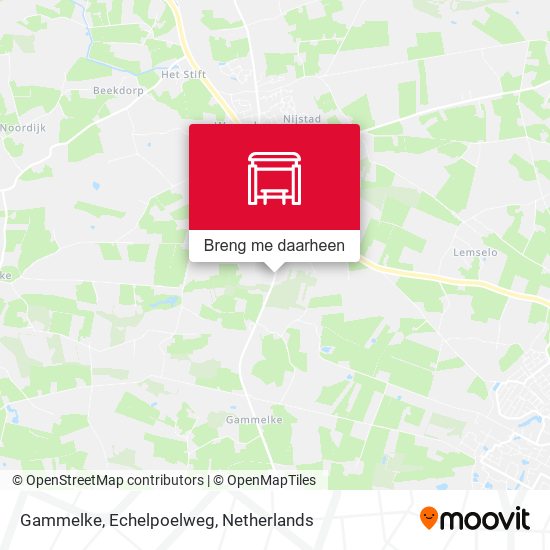 Gammelke, Echelpoelweg kaart