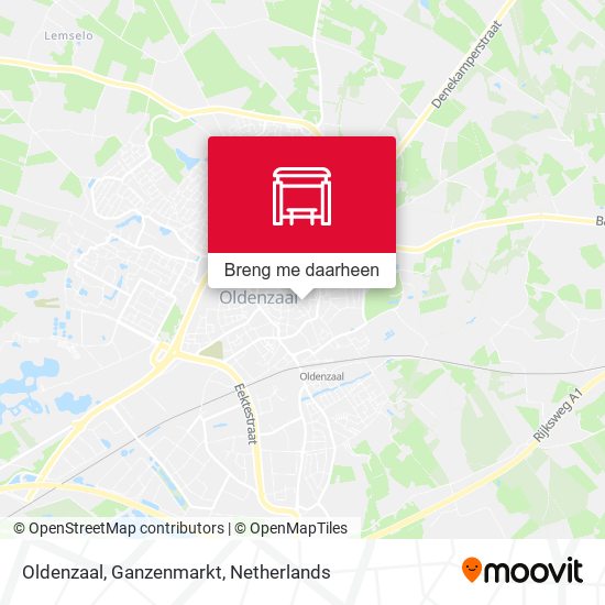 Oldenzaal, Ganzenmarkt kaart