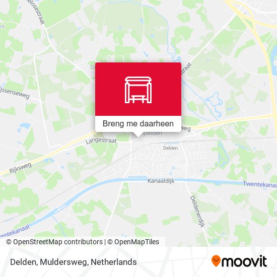 Delden, Muldersweg kaart