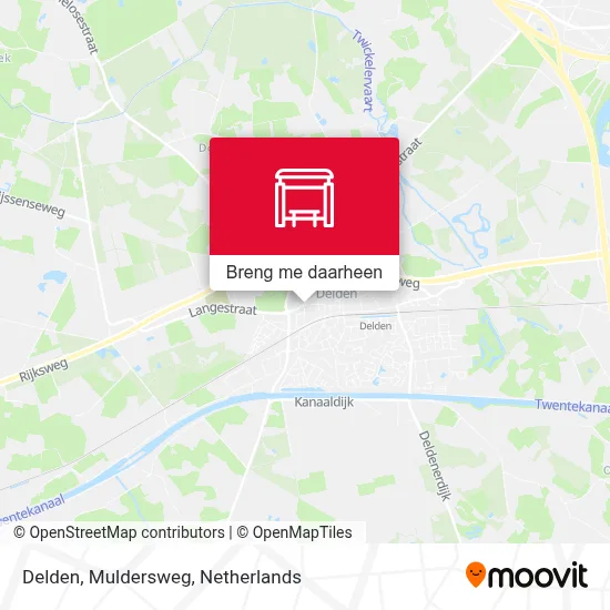 Delden, Muldersweg kaart