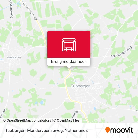 Tubbergen, Manderveenseweg kaart