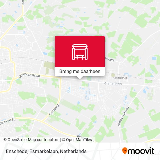 Enschede, Esmarkelaan kaart