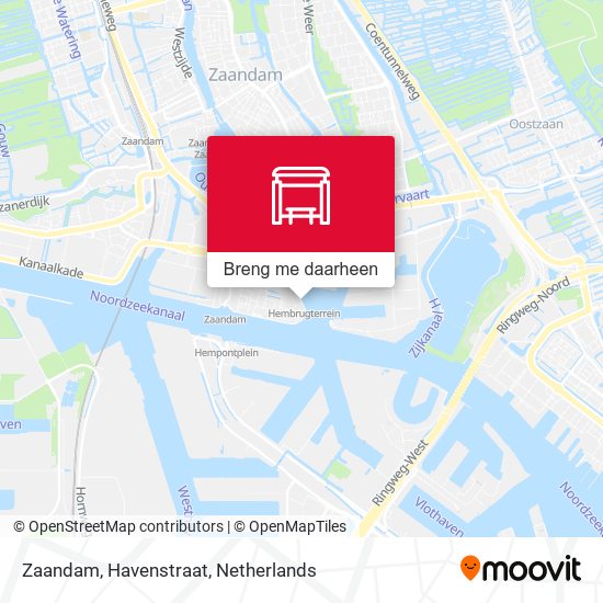 Zaandam, Havenstraat kaart