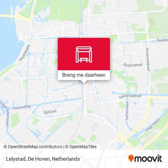 Lelystad, De Hoven kaart