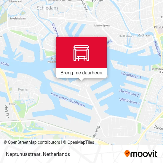 Neptunusstraat kaart