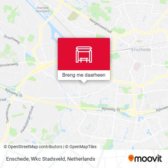 Enschede, Wkc Stadsveld kaart