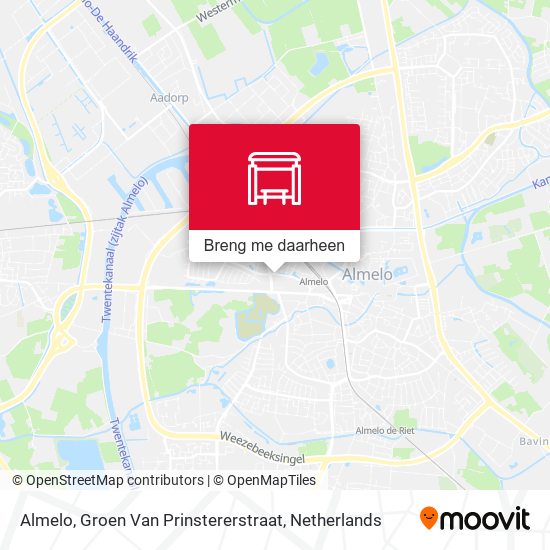 Almelo, Groen Van Prinstererstraat kaart