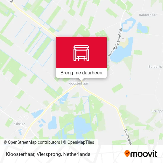 Kloosterhaar, Viersprong kaart