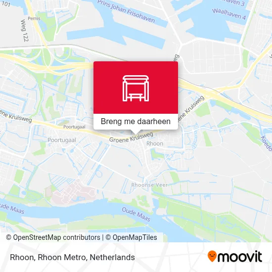 Rhoon, Rhoon Metro kaart