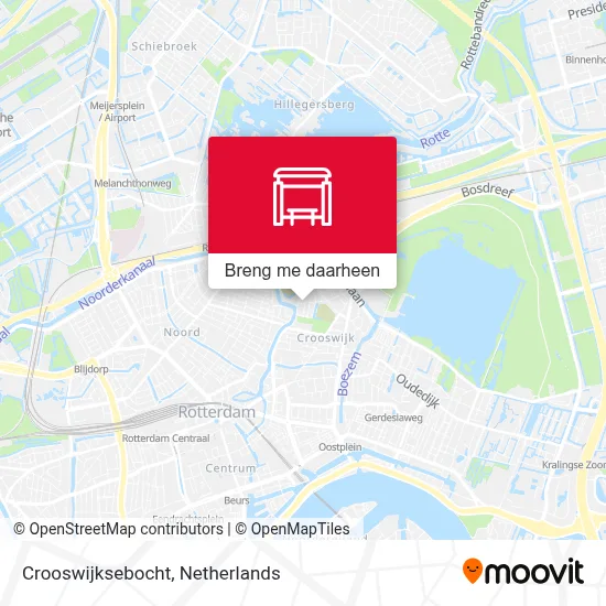 Crooswijksebocht kaart