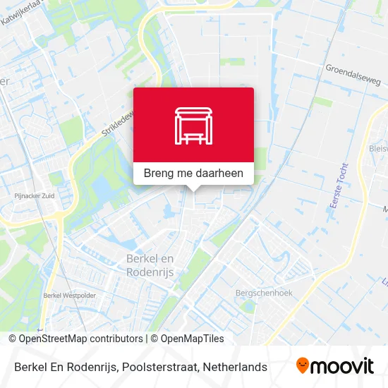 Berkel En Rodenrijs, Poolsterstraat kaart