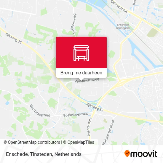 Enschede, Tinsteden kaart