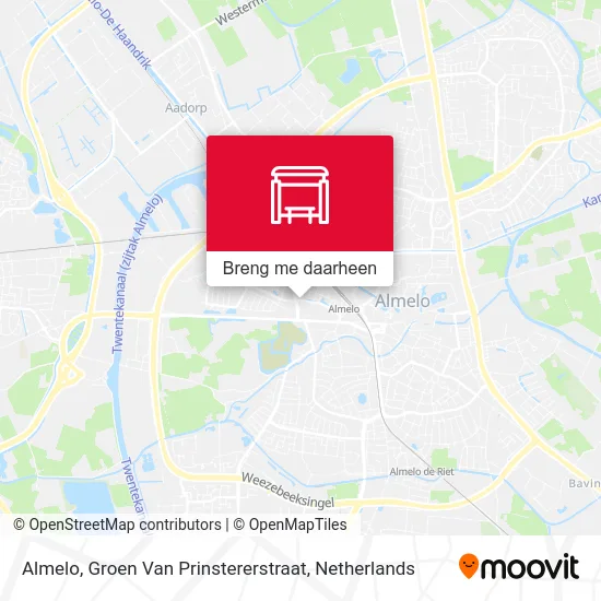 Almelo, Groen Van Prinstererstraat kaart