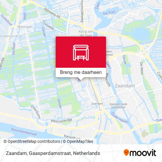 Zaandam, Gaasperdamstraat kaart