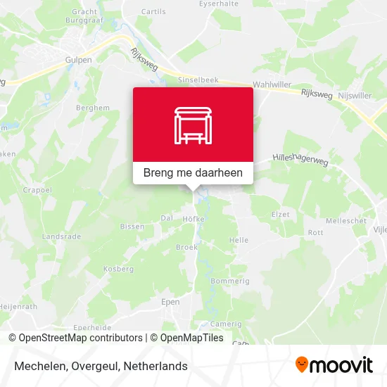 Mechelen, Overgeul kaart