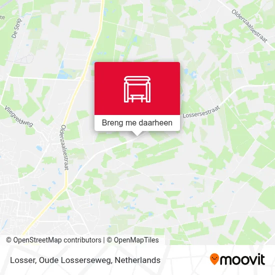 Losser, Oude Losserseweg kaart