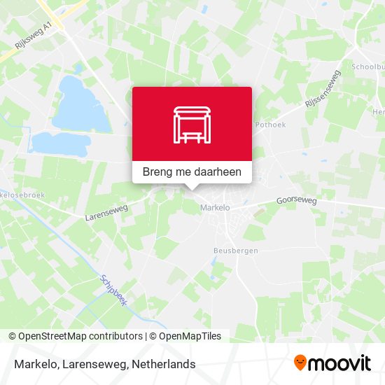 Markelo, Larenseweg kaart