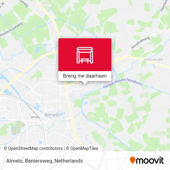 Almelo, Baniersweg kaart