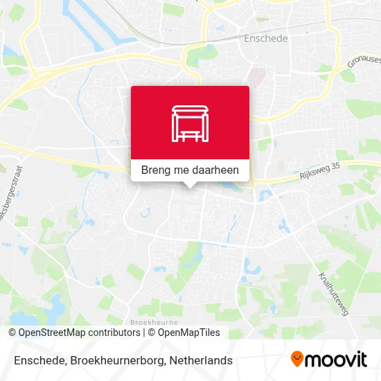 Enschede, Broekheurnerborg kaart