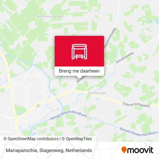 Mariaparochie, Slagenweg kaart