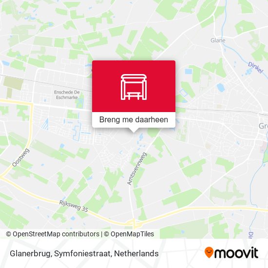 Glanerbrug, Symfoniestraat kaart