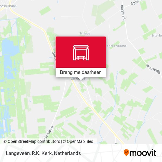 Langeveen, R.K. Kerk kaart
