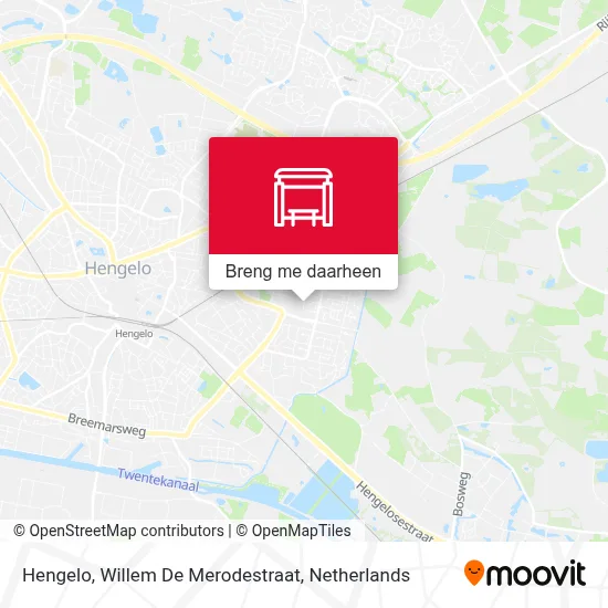Hengelo, Willem De Merodestraat kaart