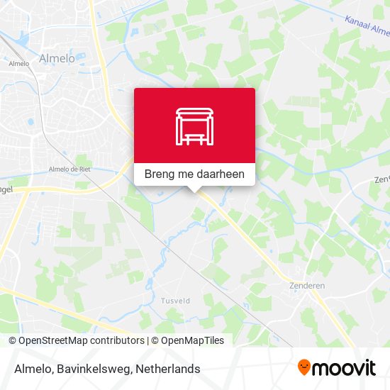 Almelo, Bavinkelsweg kaart