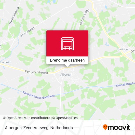 Albergen, Zenderseweg kaart