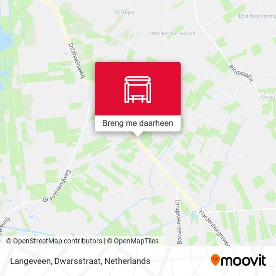 Langeveen, Dwarsstraat kaart