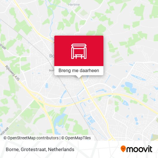 Borne, Grotestraat kaart
