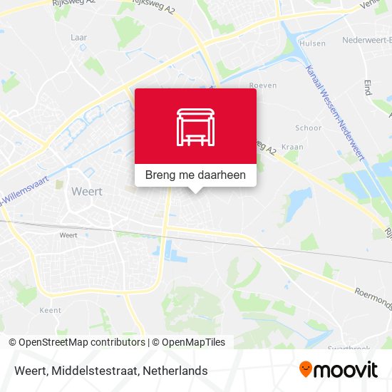 Weert, Middelstestraat kaart