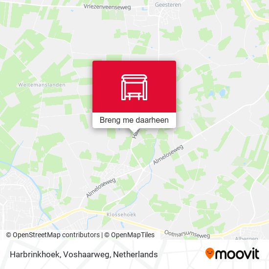 Harbrinkhoek, Voshaarweg kaart