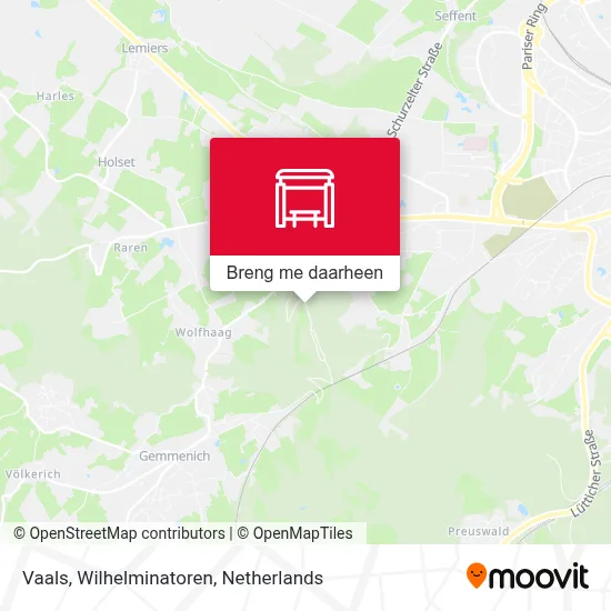 Vaals, Wilhelminatoren kaart