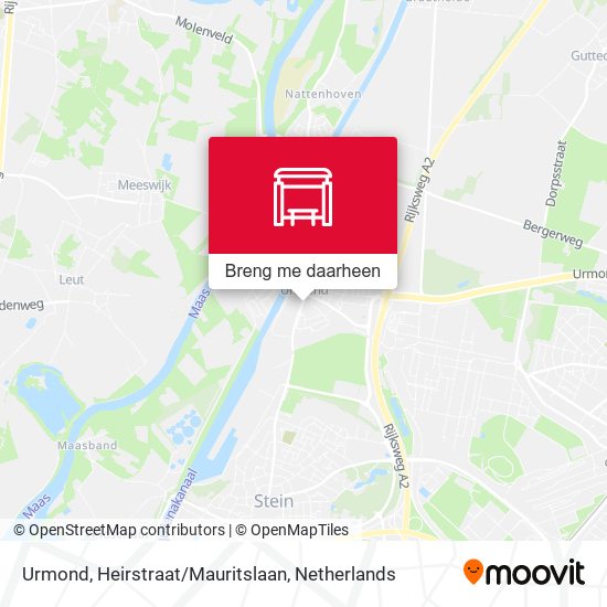 Urmond, Heirstraat/Mauritslaan kaart