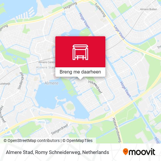 Almere Stad, Romy Schneiderweg kaart