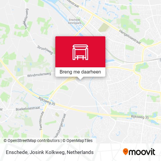 Enschede, Josink Kolkweg kaart
