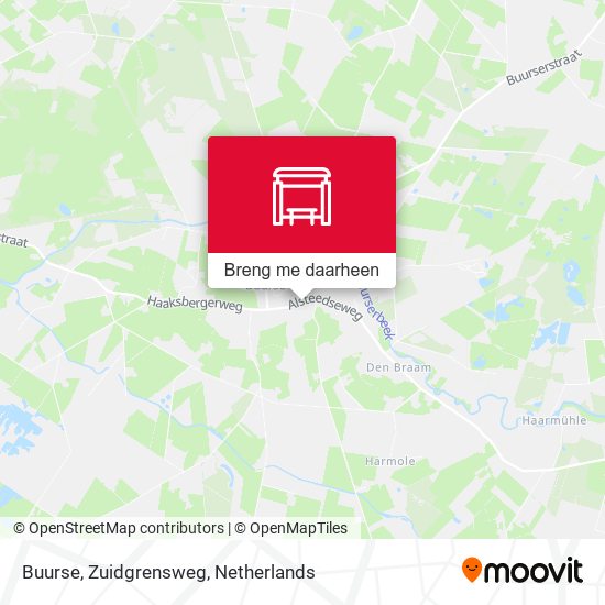 Buurse, Zuidgrensweg kaart