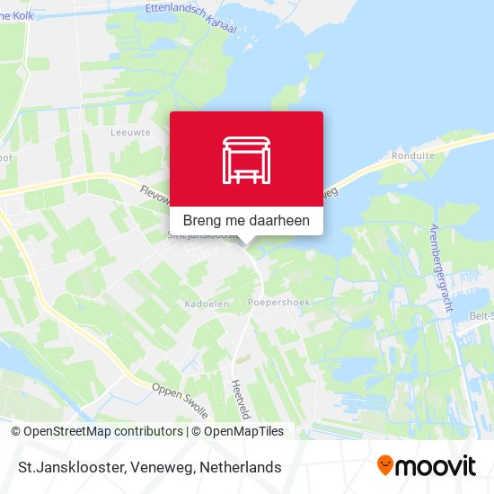 St.Jansklooster, Veneweg kaart