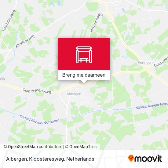 Albergen, Kloosteresweg kaart