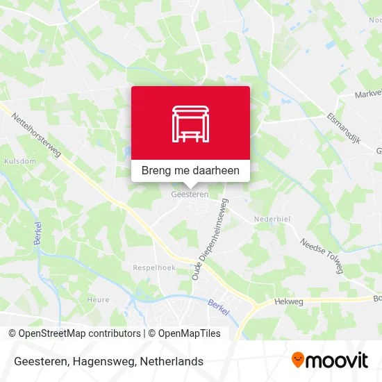 Geesteren, Hagensweg kaart