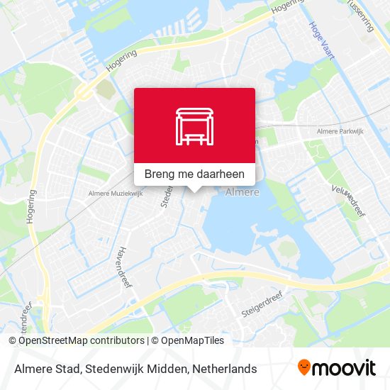 Almere Stad, Stedenwijk Midden kaart