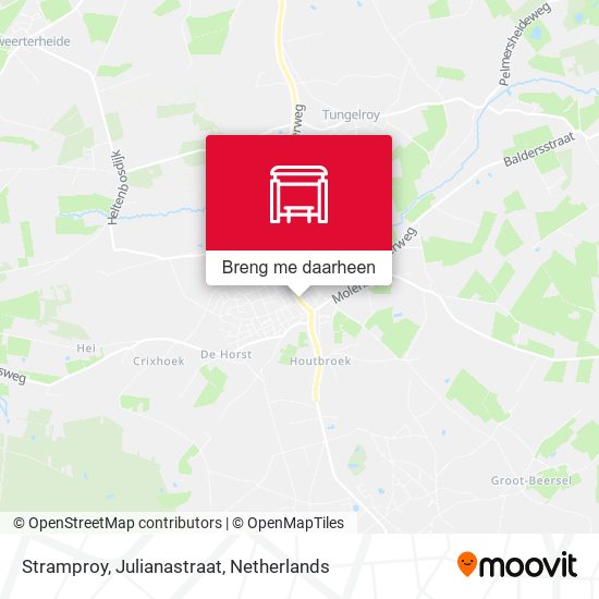 Stramproy, Julianastraat kaart
