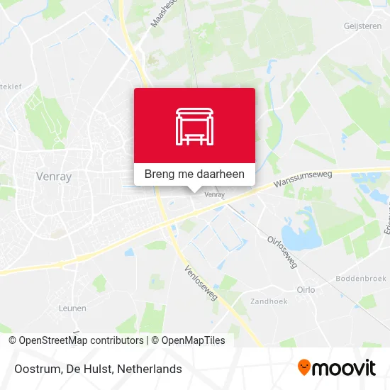 Oostrum, De Hulst kaart