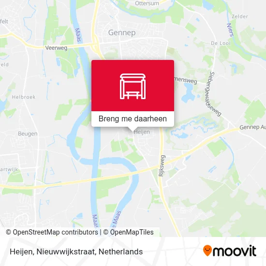Heijen, Nieuwwijkstraat kaart