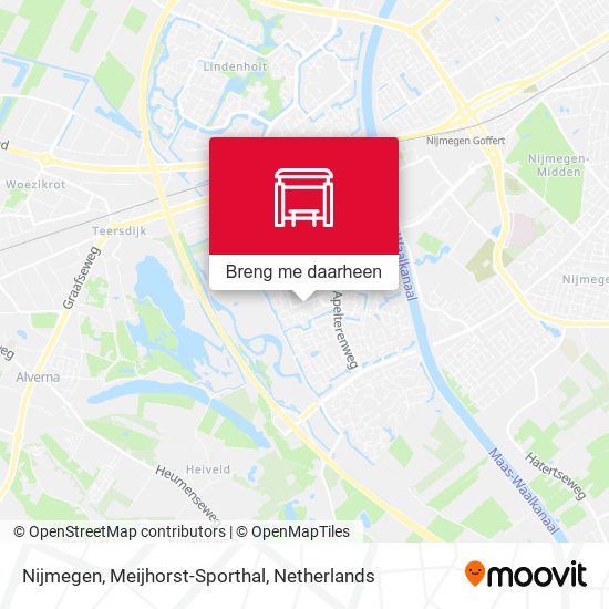 Nijmegen, Meijhorst-Sporthal kaart